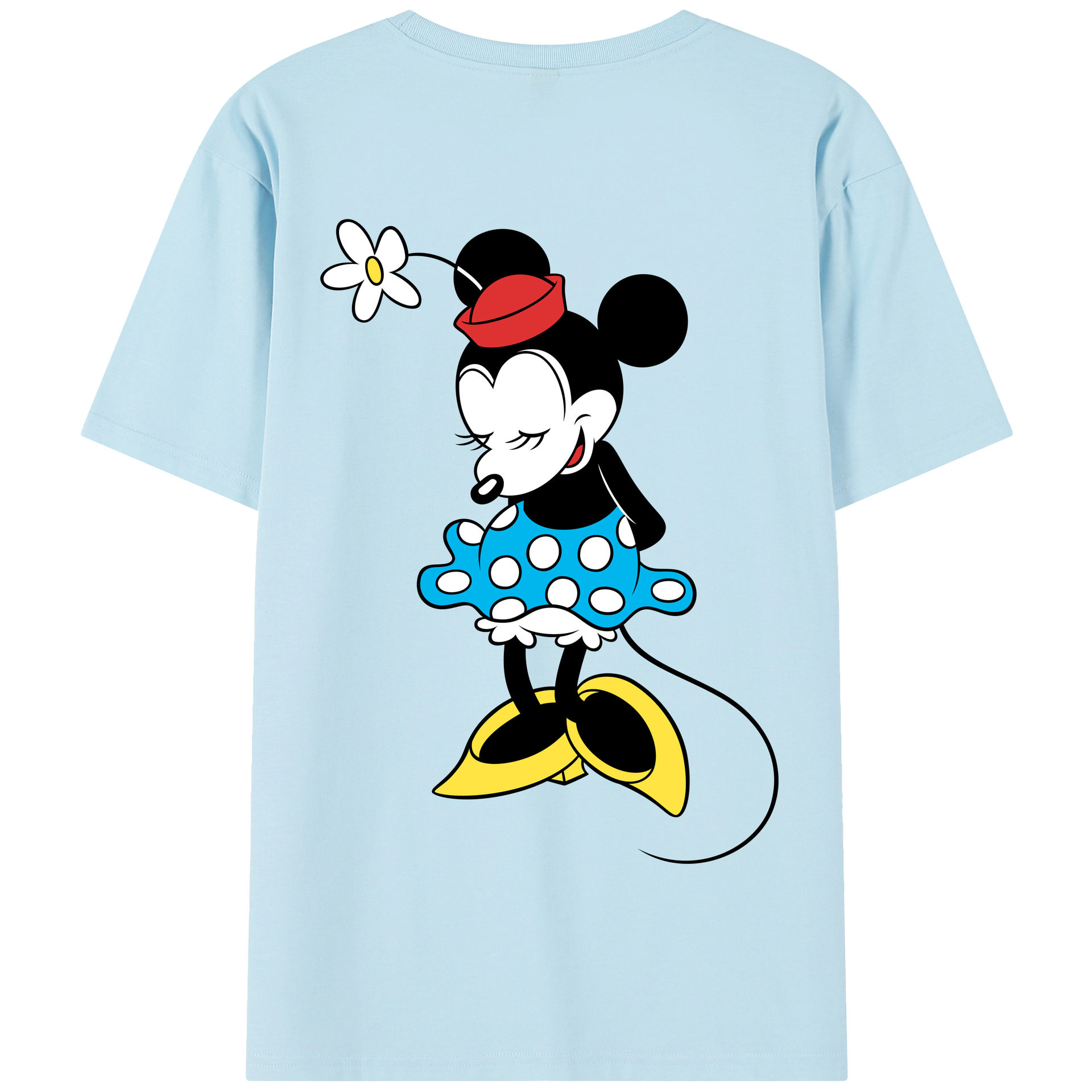 （画像用） ミッキーマウス Mickey Mouse 綿100％半袖Tシャツ（背面プリント）
